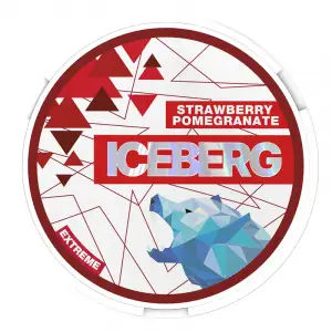 Strawberry Pomegranate Extreme Nicotine Pouches by Ice Berg 50mg/g